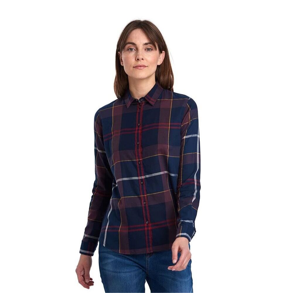 ladies barbour checked shirt